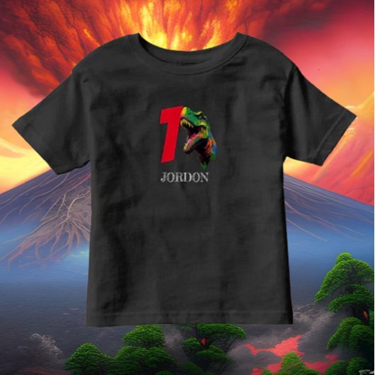 Dino Happy 1e verjaardag Kinder Shirts
