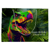 Dino happy Birthday kinder Oerwoud Groot Cadeauzakje (Achterkant)