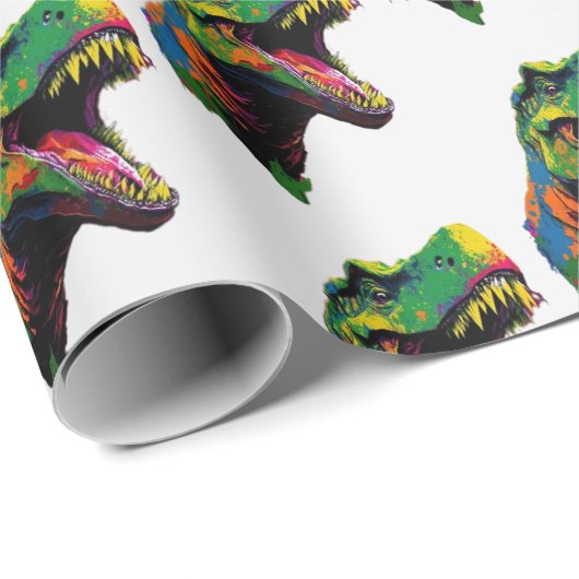 Dino happy Birthday kinderen Cadeaupapier (Rol Hoek)