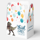 Dino Happy Boy Favor Box Bedankdoosjes (Geopend)