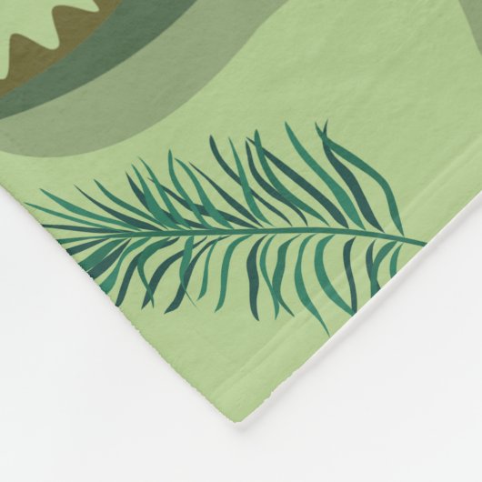 Dino Hatch & Ferns Fleece Deken (Hoek)