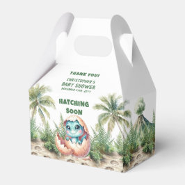 Dino Hatching Soon Baby Boy Bedankt Box Bedankdoosjes