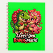 Dino Hearts Rawr Much Valentine,Couple Anniversary Planner (Voorkant)