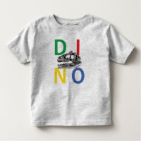 DINO - Heather Grey Peuter Fijn Jersey T-shirt