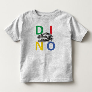 DINO - Heather Grey Peuter Fijn Jersey T-shirt