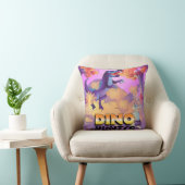 Dino Hunter Illustration Pillow Kussen (Stoel)