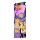 Dino Hunter Illustration Tumbler Thermosbeker (Gedraaid links)