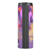 Dino Hunter Illustration Tumbler Thermosbeker (Achterkant)