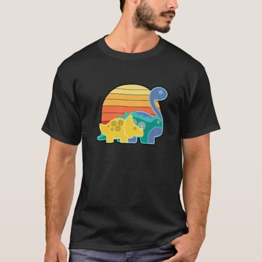 Dino-identificatietypen paleontologie dinosaurus t-shirt (Voorkant)