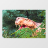 Dino in het bos.  raamsticker (Vel)