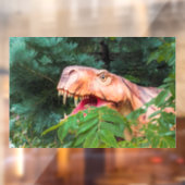 Dino in het bos.  raamsticker (Vel 2)