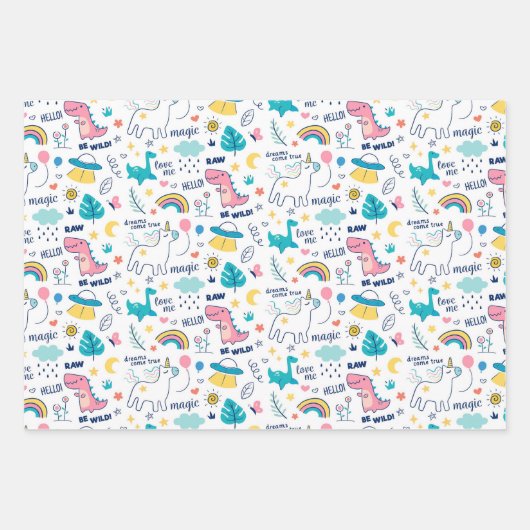 Dino Inpakpapier Vel (Voorkant 3)