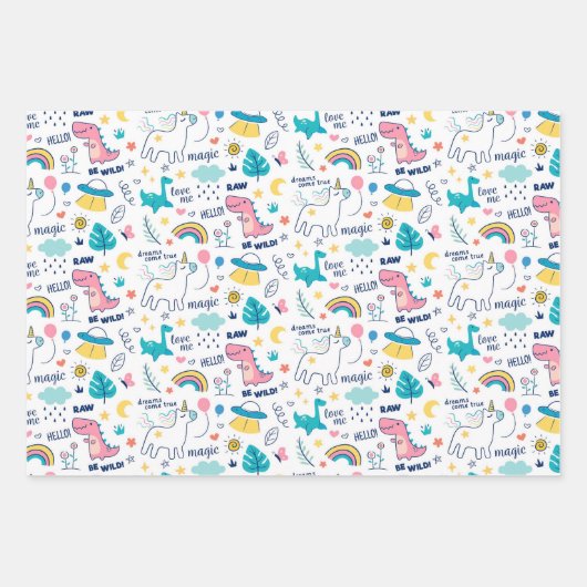 Dino Inpakpapier Vel (Voorkant)