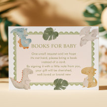 Dino Jongen Baby Shower Boeken voor Baby