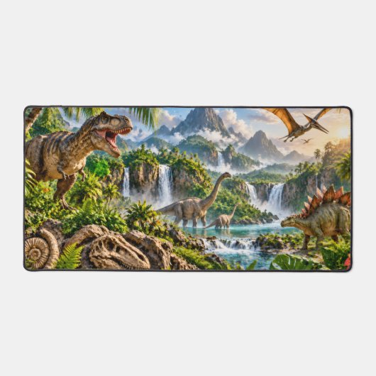 Dino Jungle Paradijs Bureaumat (Voorkant)