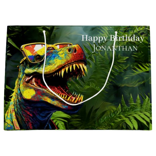 Dino Jurassic Oerwoud kinder Groot Cadeauzakje (Voorkant)