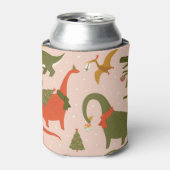 Dino Kerstfeest: Boom Rex Blikjeskoeler (Blikje Voorkant)