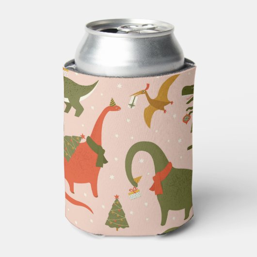 Dino Kerstfeest: Boom Rex Blikjeskoeler (Blikje Voorkant)