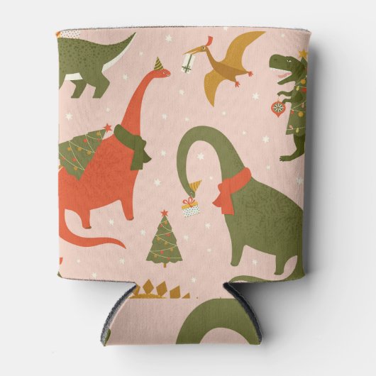 Dino Kerstfeest: Boom Rex Blikjeskoeler (Voorkant)