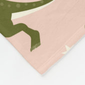 Dino Kerstfeest Boom Rex. Dinosaur in Santa h Fleece Deken (Hoek)