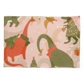 Dino Kerstfeest: Boom Rex Kussensloop (Achterkant)