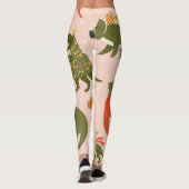 Dino Kerstfeest: Boom Rex Leggings (Achterkant)