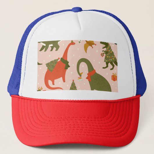 Dino Kerstfeest: Boom Rex Trucker Pet (Voorkant)