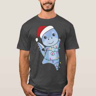 Dino Kerstkerstdieren met airy lights Dino T-shirt
