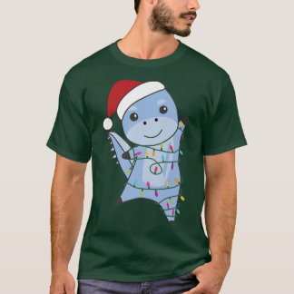 Dino Kerstkerstdieren met airy lights Dino T-shirt