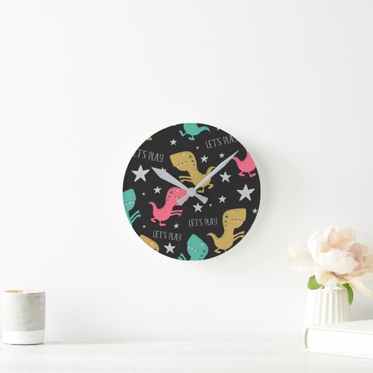 Dino Kind Wall Clock Ronde Klok (Huis)