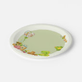 Dino kinder speelgoed verjaardagsfeestje papieren bordje (Gekanteld)