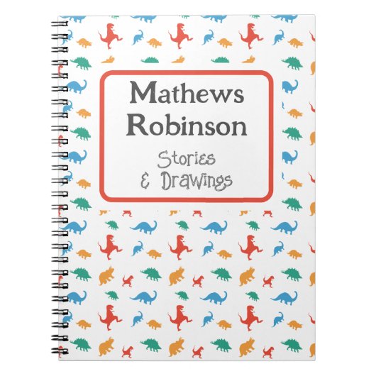 Dino Kindercrèche op Maat Notitieboek (Voorkant)