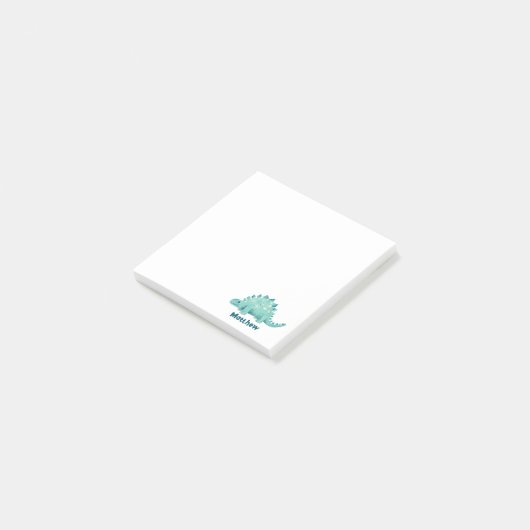 Dino Kinderen Naam Post-it® Notes (Schuin)