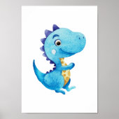 Dino-kinderkamerposter Dinosaurussen kinderkamer d Poster (Voorkant)