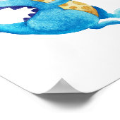 Dino-kinderkamerposter Dinosaurussen kinderkamer d Poster (Hoek)