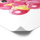 Dino-kinderkamerposter Dinosaurussen kinderkamer d Poster (Hoek)