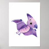 Dino-kinderkamerposter Dinosaurussen kinderkamer d Poster (Voorkant)