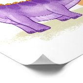 Dino-kinderkamerposter Dinosaurussen Kinderkamerpr Poster (Hoek)