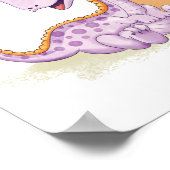 Dino-kinderkamerposter Dinosaurussen Kinderkamerpr Poster (Hoek)