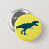 Dino Kleurrijk Geel Ronde Button 5,7 Cm (Voorkant /achterkant)