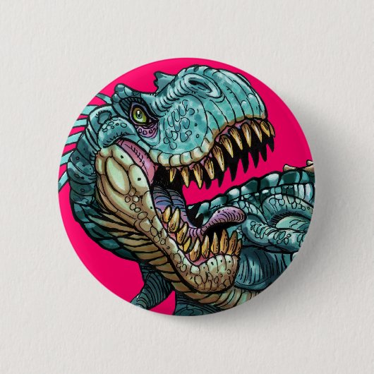 Dino-knop Ronde Button 5,7 Cm (Voorkant)