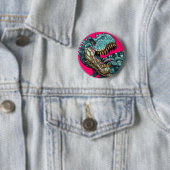 Dino-knop Ronde Button 5,7 Cm (In situ)