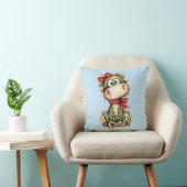 🦕🎀 “Dino-Kut!” Kussen 💙✨ (Stoel)