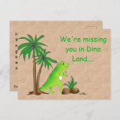 Dino Land Lieve Dino Briefkaart (Voorkant / Achterkant)