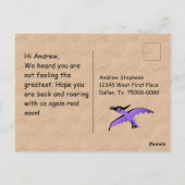 Dino Land Schattige Dino Briefkaart (Achterkant)