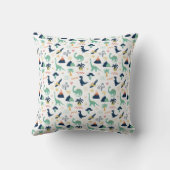 Dino Land White Kussen (Achterkant)