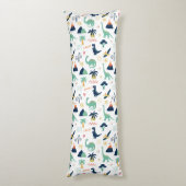 Dino Land White Lichaamskussen (Achterkant (Verticaal))