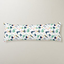 Dino Land White Lichaamskussen