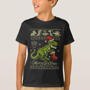 Dino lelijke kersttrui - Grappig Kerstmis  T-shirt