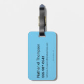 Dino Licking Fred Flintstone Bagagelabel (Achterkant verticaal)